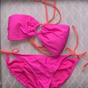 Small Target Pink and Orange Bikini